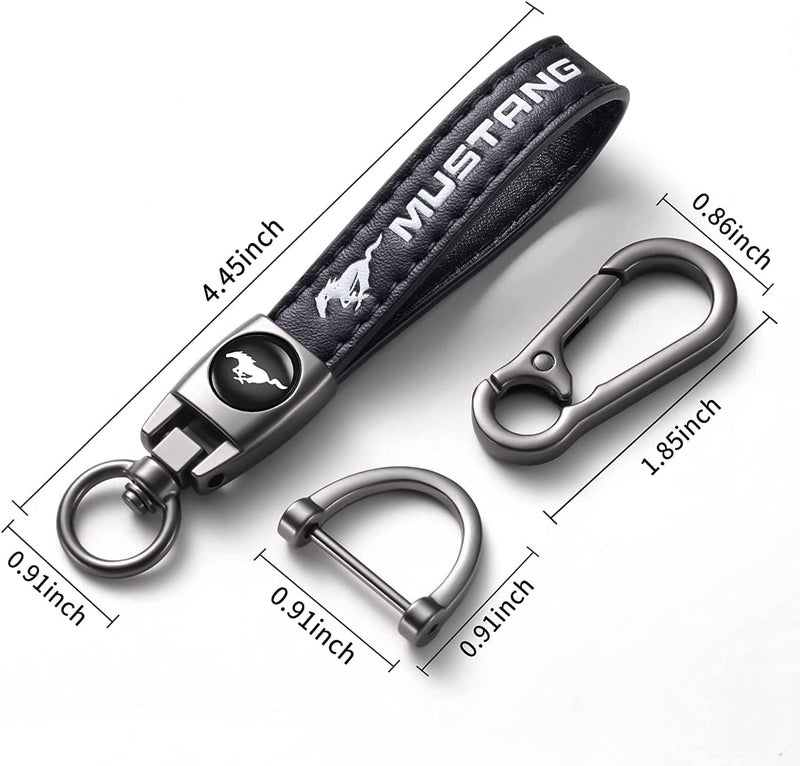 DSVI Leather Car Keychain Keyring for Baseball Fans, Car Key Fob Holder Keychain Lanyard for Baseball Fans - Image 3